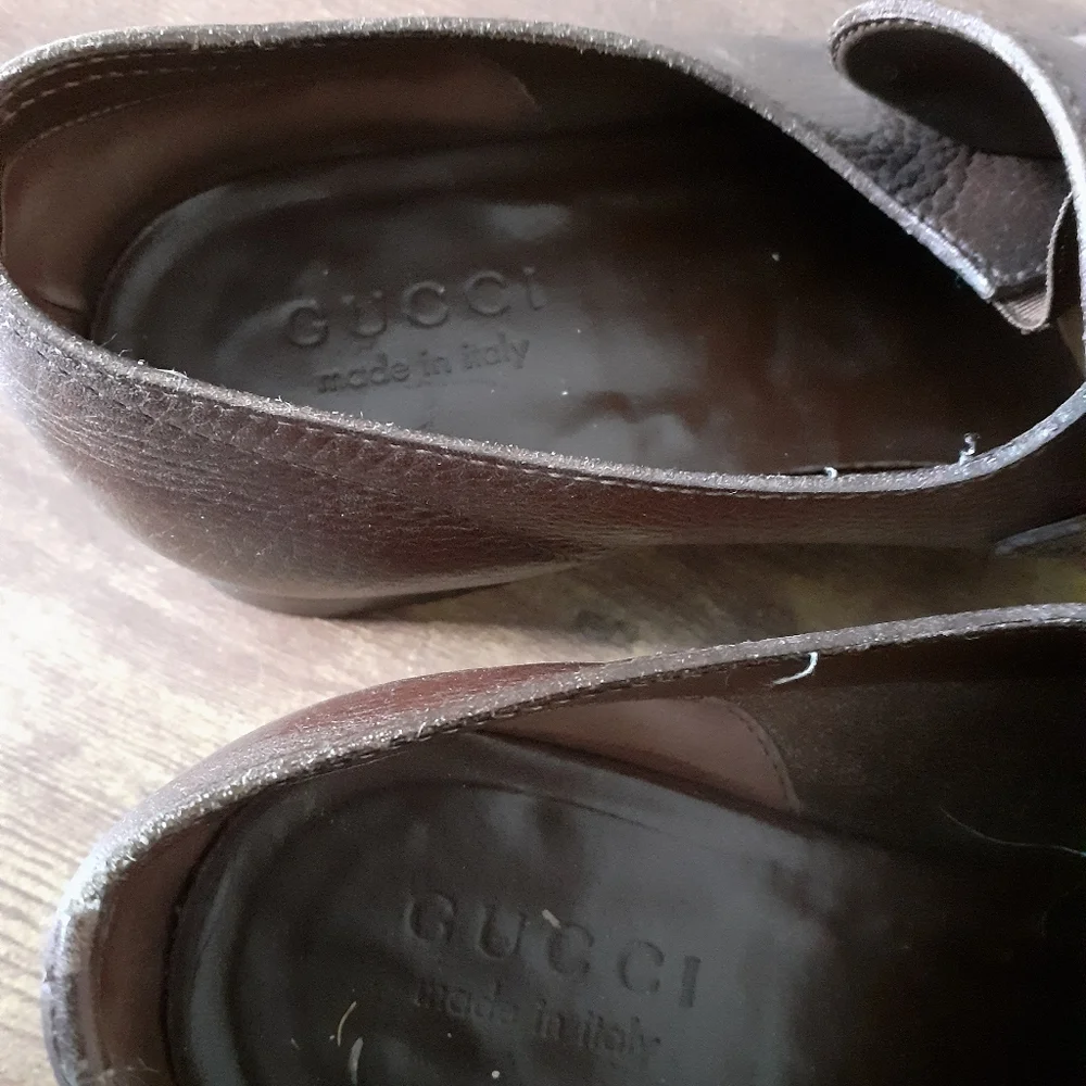 Gucci Men's calf skin leather dress loafers - Picture 8 of 12